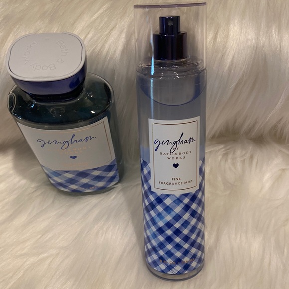 🔹2-pc Set “Gingham” BBW Collection, Fragrance Mist & Shower Gel, Gift Wrap, NWT - Picture 3 of 8